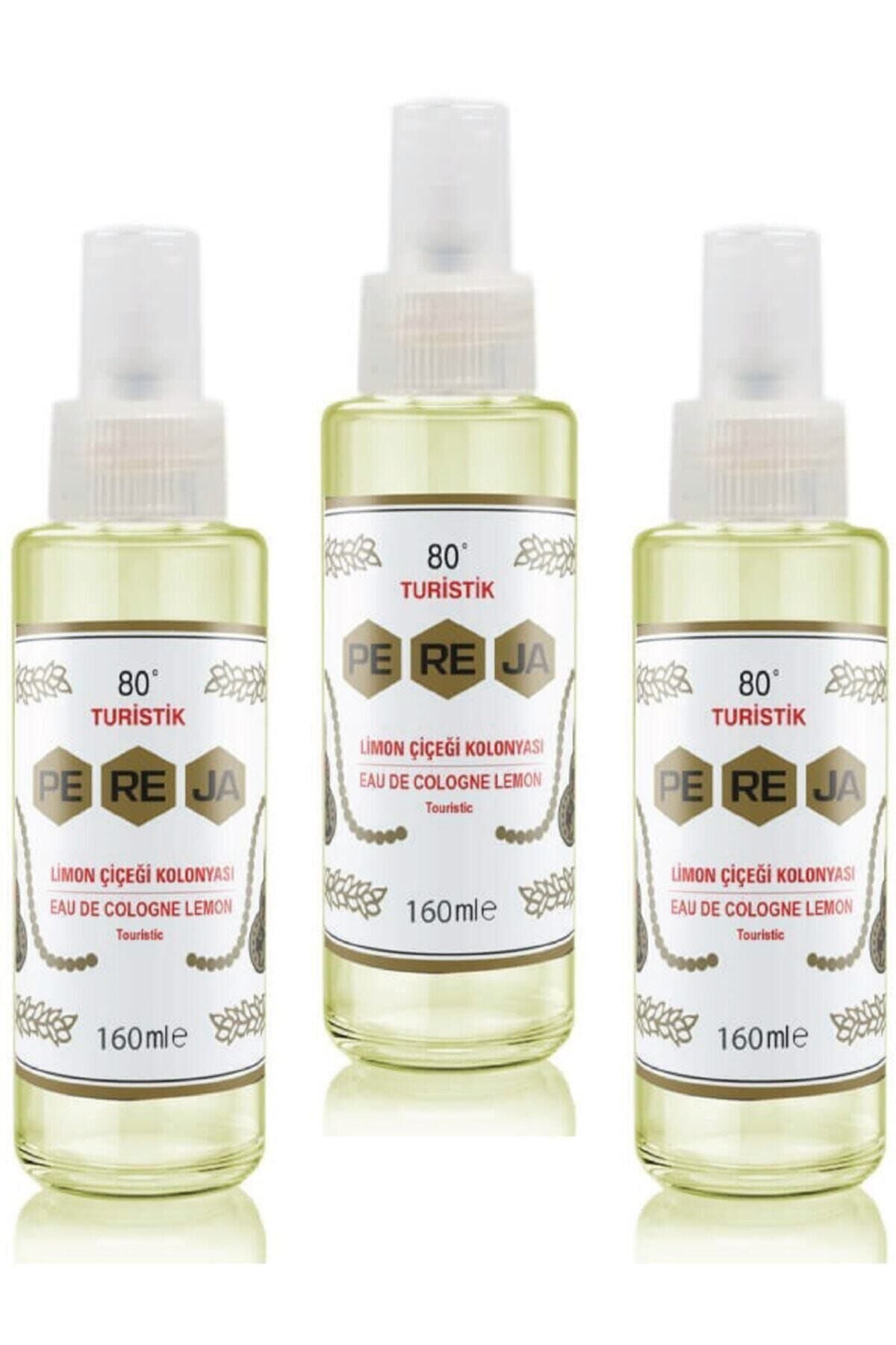 80° Limon Çiçeği Kolonyası Sprey 150 ml 3'lü Set