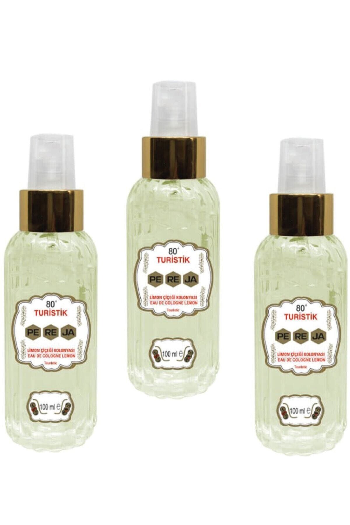 80° Limon Çiçeği Kolonyası Sprey 100 Ml 3'lü Set