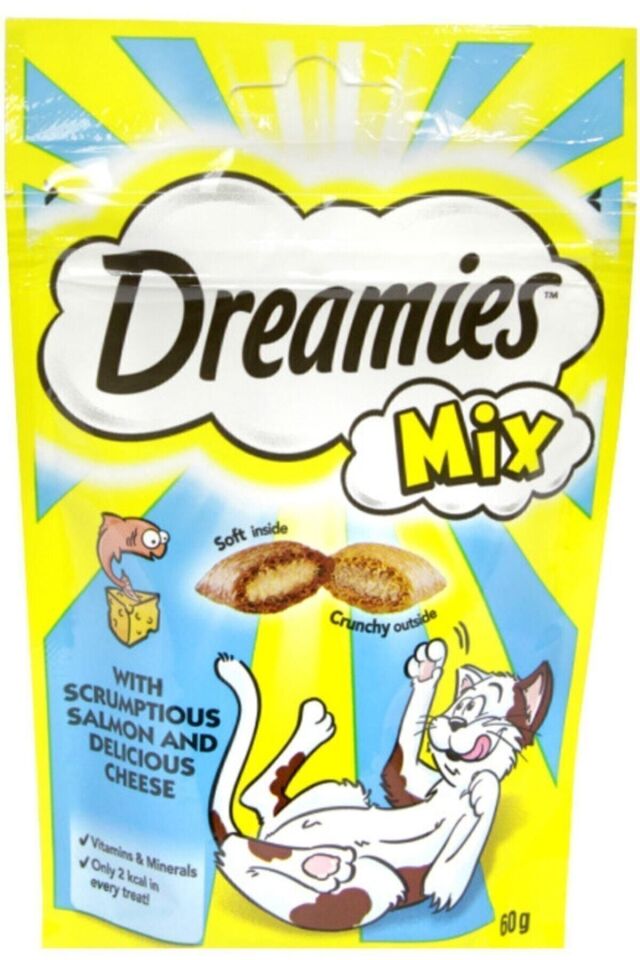 Mix Somon Balıklı Ve Peynirli Kedi Ödülü 60 gr (24 ADET)