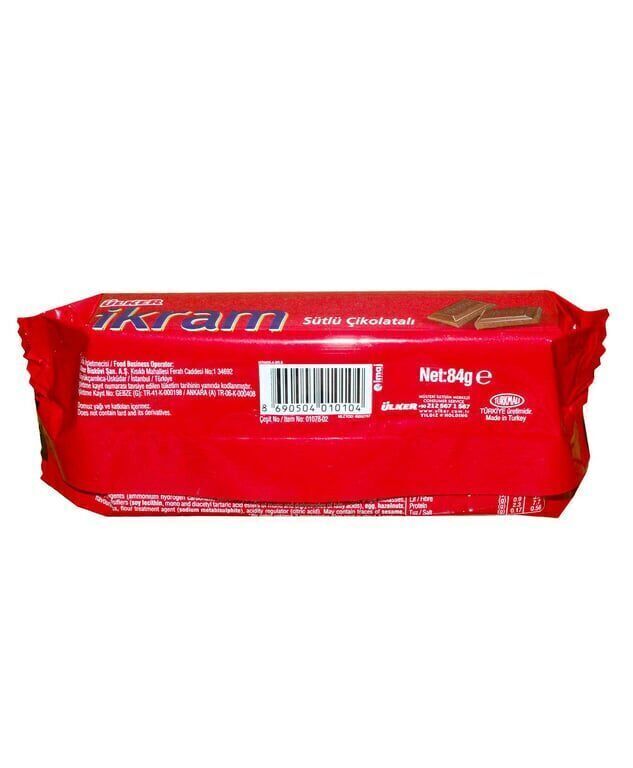 Ülker İkram Bisküvi 84 gr Sütlü Çikolatalı