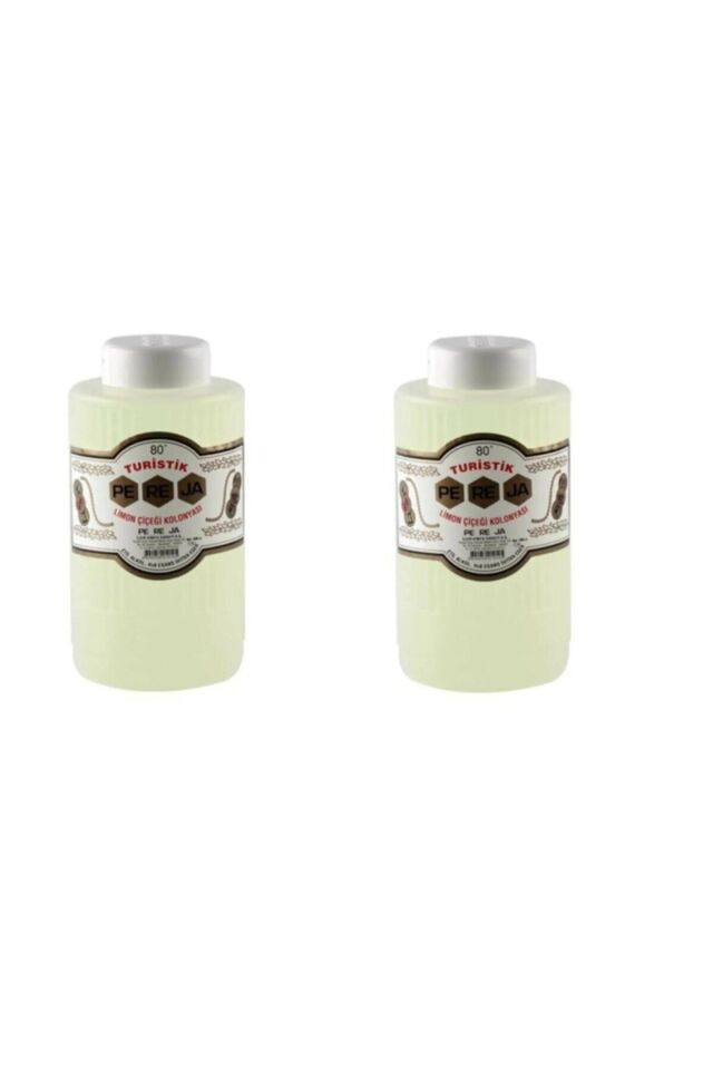 - 80° Limon Çiçeği Kolonyası 1000 ml Bidon Plastik Ambalaj 2'li Set