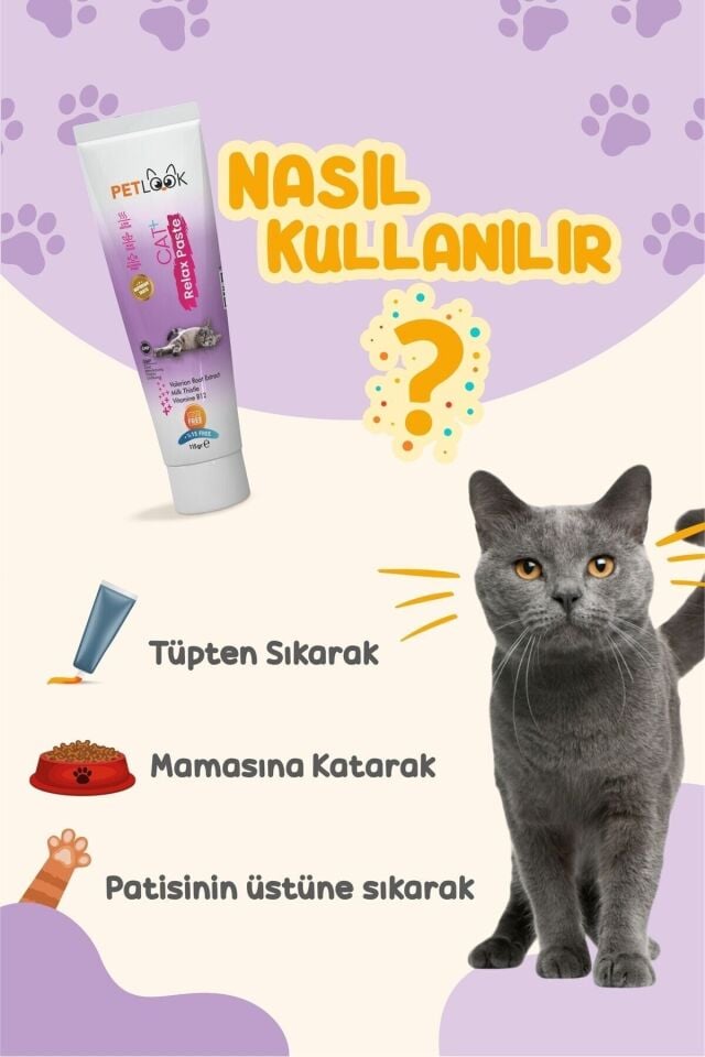 Petlook Sakinleştirici, Stres Azaltıcı ve Rahatlatıcı Relax Kedi Maltı Be calming, Kedi Ödülü 2'li Set