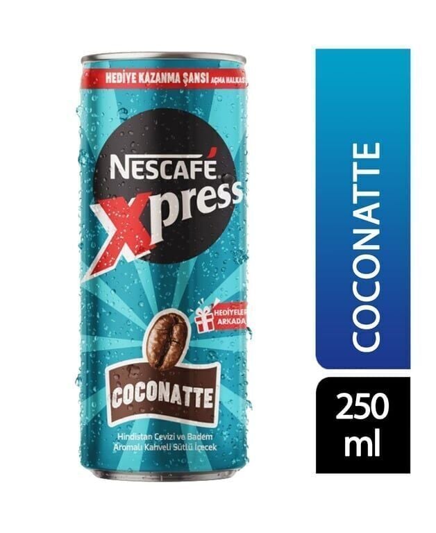Nescafe Xpress Soğuk Kahve 250 ml Coconatte Hindistan Cevizli Koli (24 Adet)