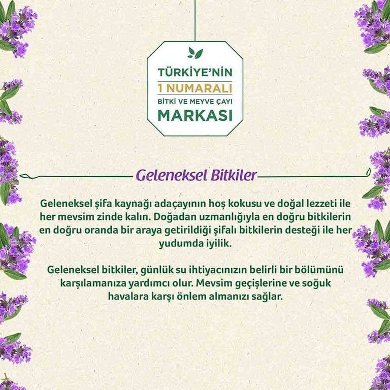 Doğadan Bitki Çayı 20'li Adaçayı