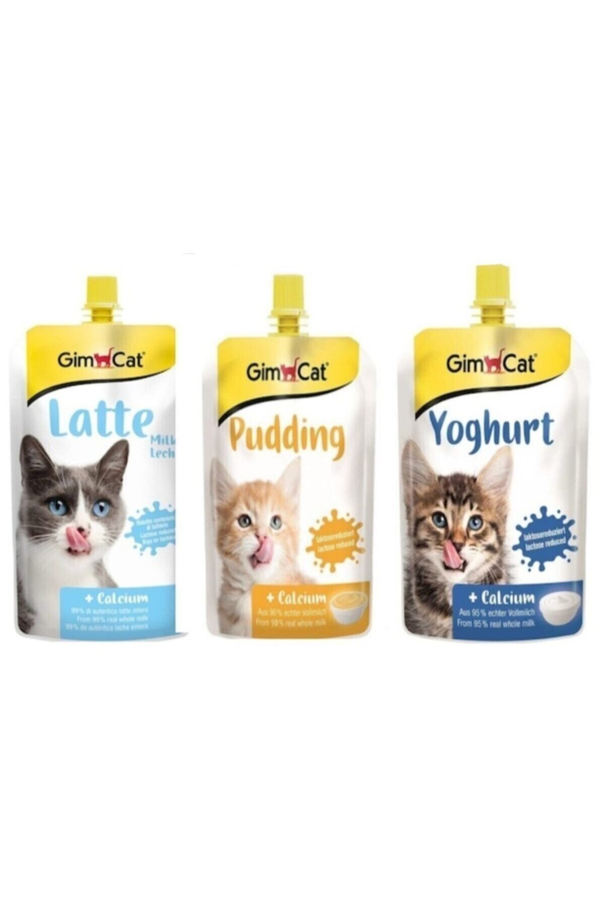 Besleyici Likit Set (Kedi Ödülü + Yoğurt + Latte + Puding)