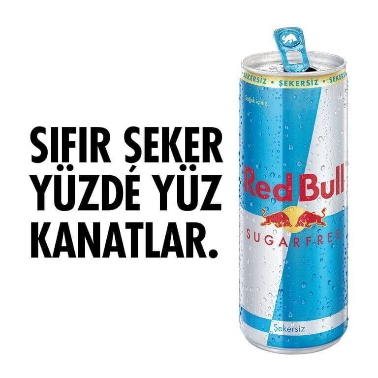 Red Bull Enerji İçeceği Şekersiz 250 ml X 24'lü Paket