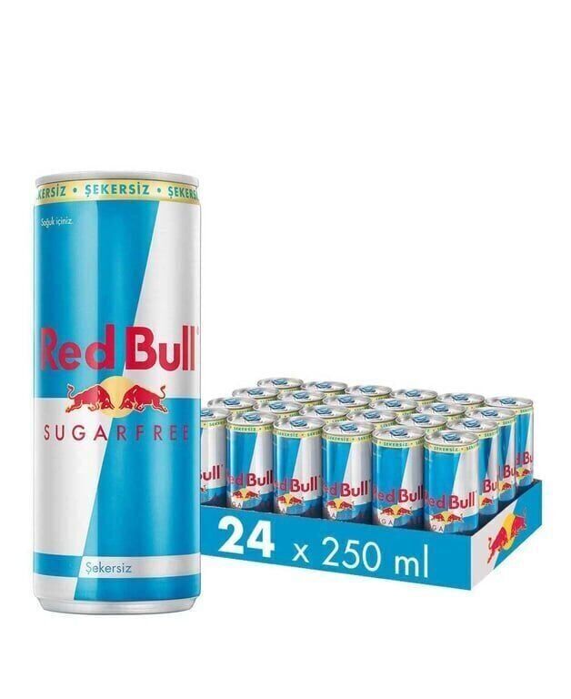 Red Bull Enerji İçeceği Şekersiz 250 ml X 24'lü Paket