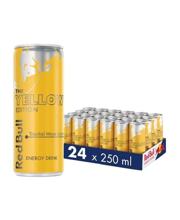 Red Bull Enerji İçeceği Tropikal Meyve 250 ml X 24'lü Paket