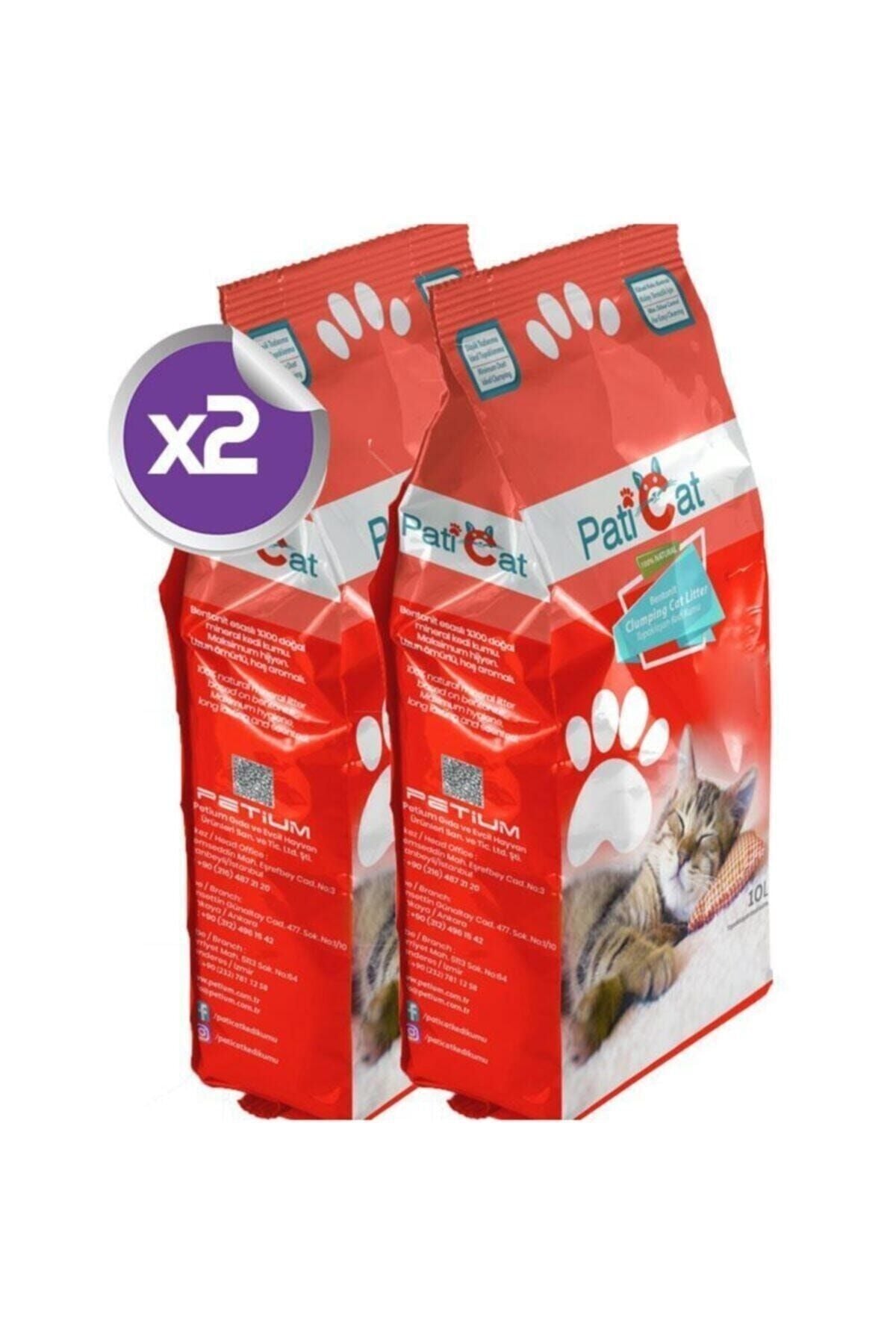 Natural Parfümsüz Doğal Kalın Kedi Kumu 10 Lt X 2