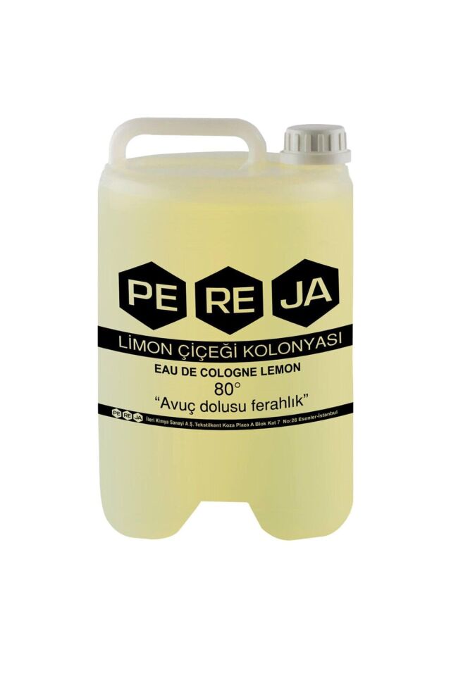Limon Çiçeği Kolonyası 5 Litre Plastik Ambalaj