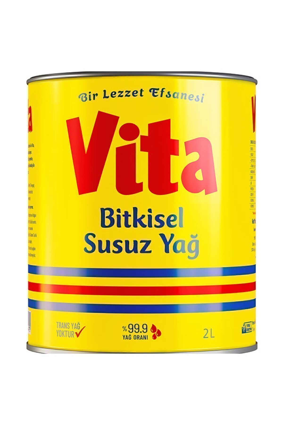 Vita Bitkisel Katı Susuz Margarin 2 Lt