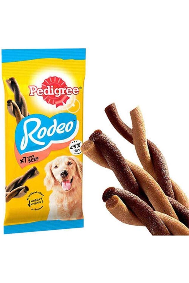 Rodeo Biftekli Köpek Ödül Maması 7'li 123 g