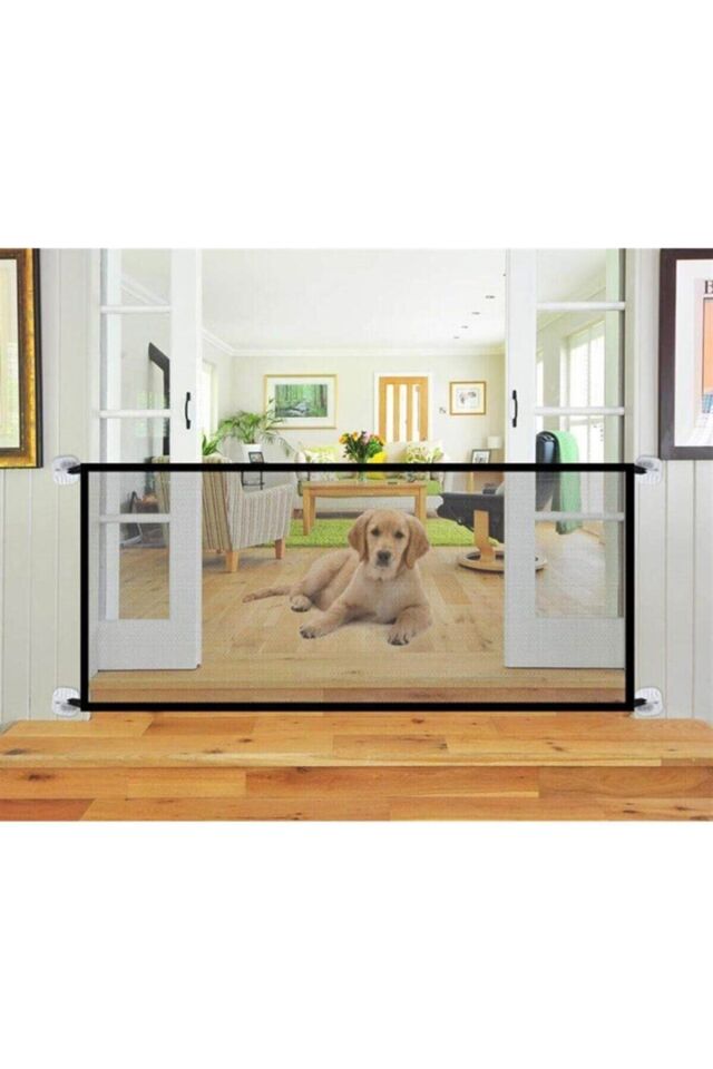 Bypet Kedi & Köpek Veya Bebekler Için Kumaş Çit - Kapı Bariyeri (90 Cm X 75 Cm)