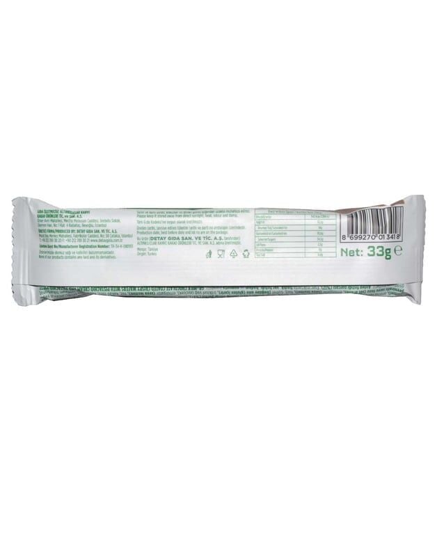 Kahve Dünyası Gofrik Antep Fıstıklı Sütlü Çikolata Kaplamalı Gofret 33 gr