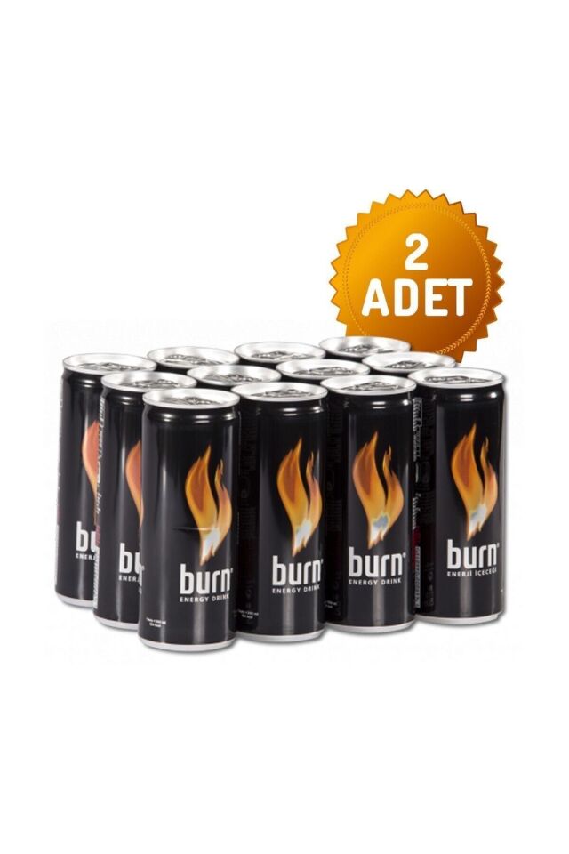 Burn Enerji İçeceği 250 Ml 12'li x 2 Adet (24 Adet)