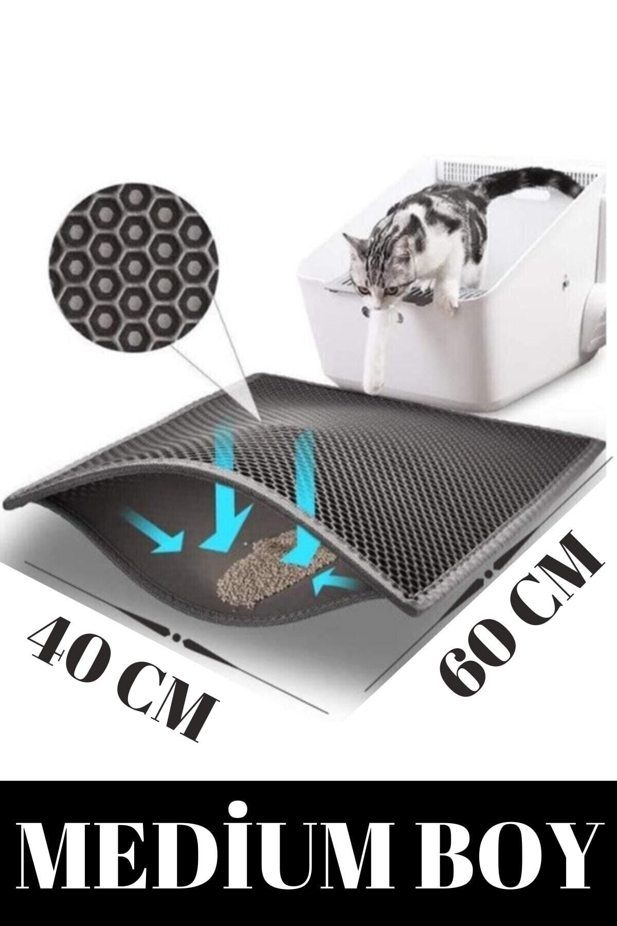 Bypet Kedi Tuvaleti Önü Paspası Elekli Kedi Paspası 40x60 CM