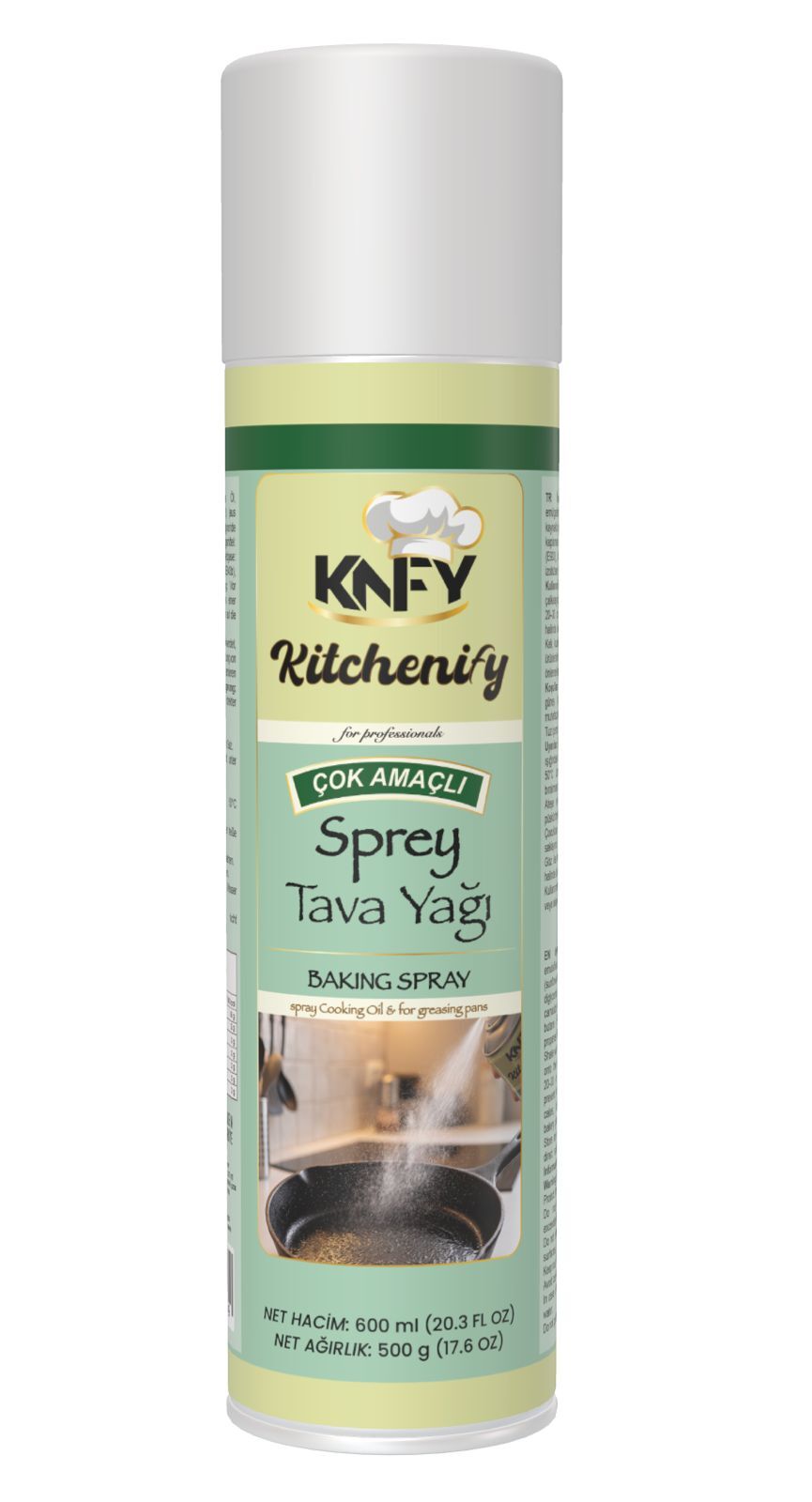 Kitchenify Sprey Tava Yağı 600 ML