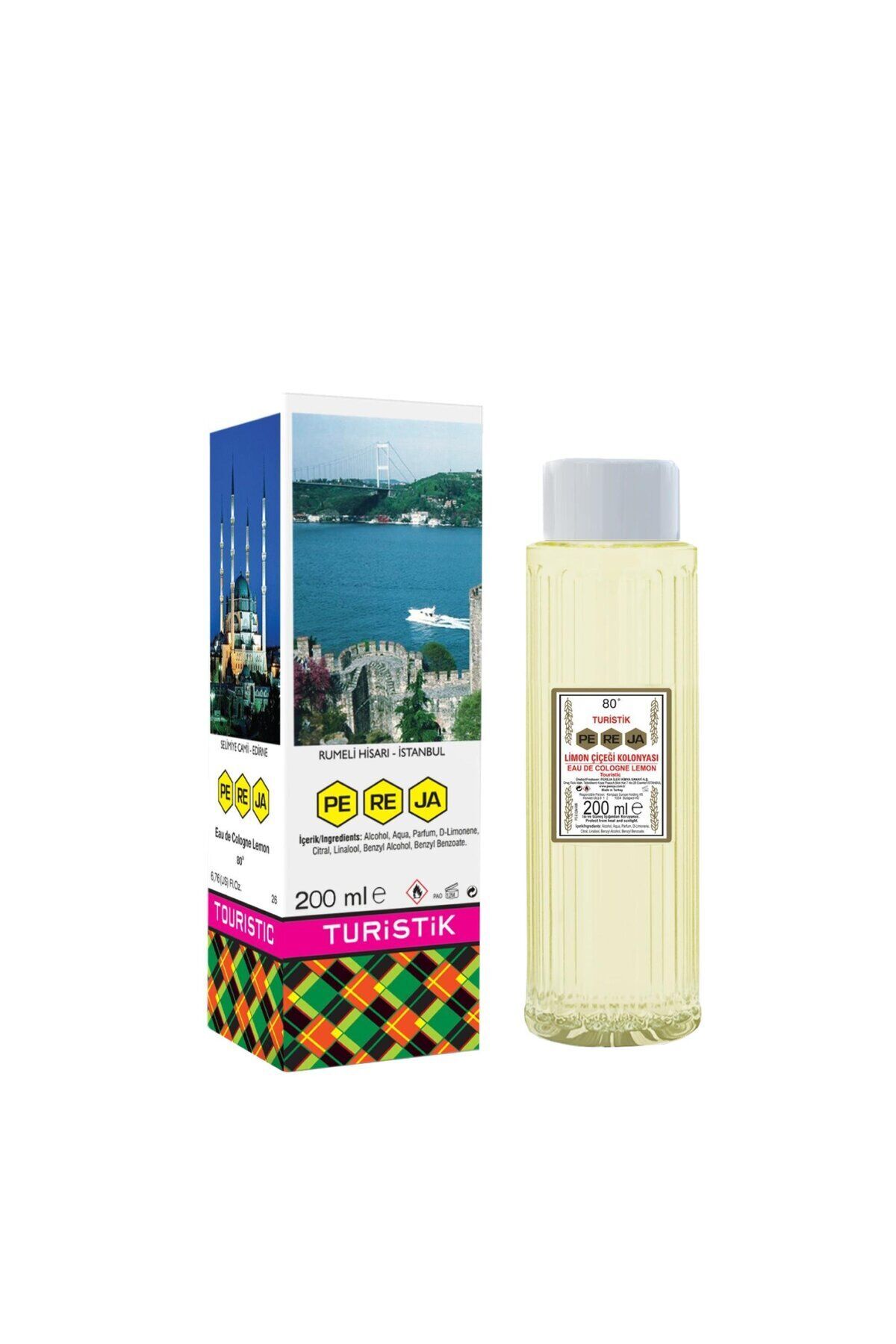 Limon Kolonyası 200 ml Cam Şişe