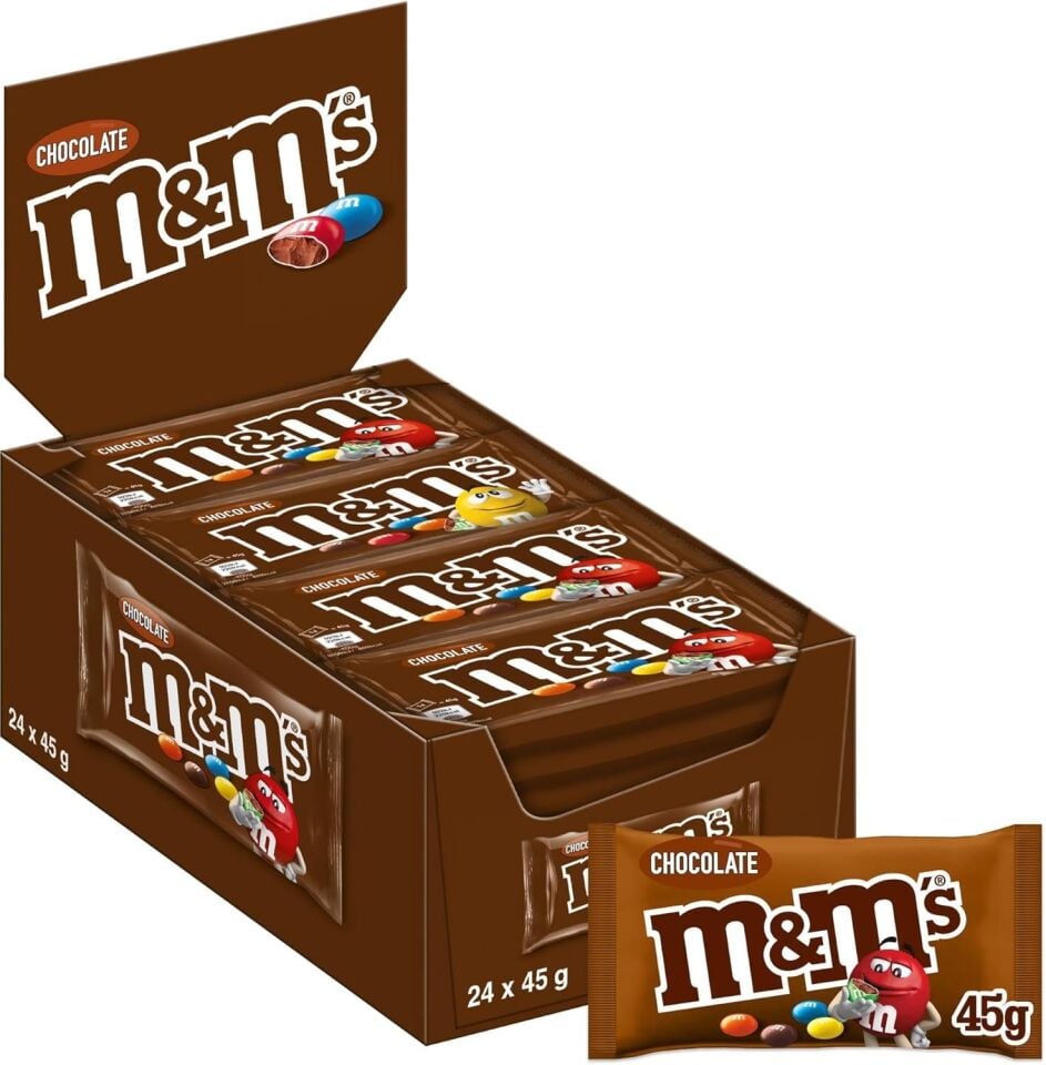 M&M'S ÇİKOLATALI 45GR X 24 Adet