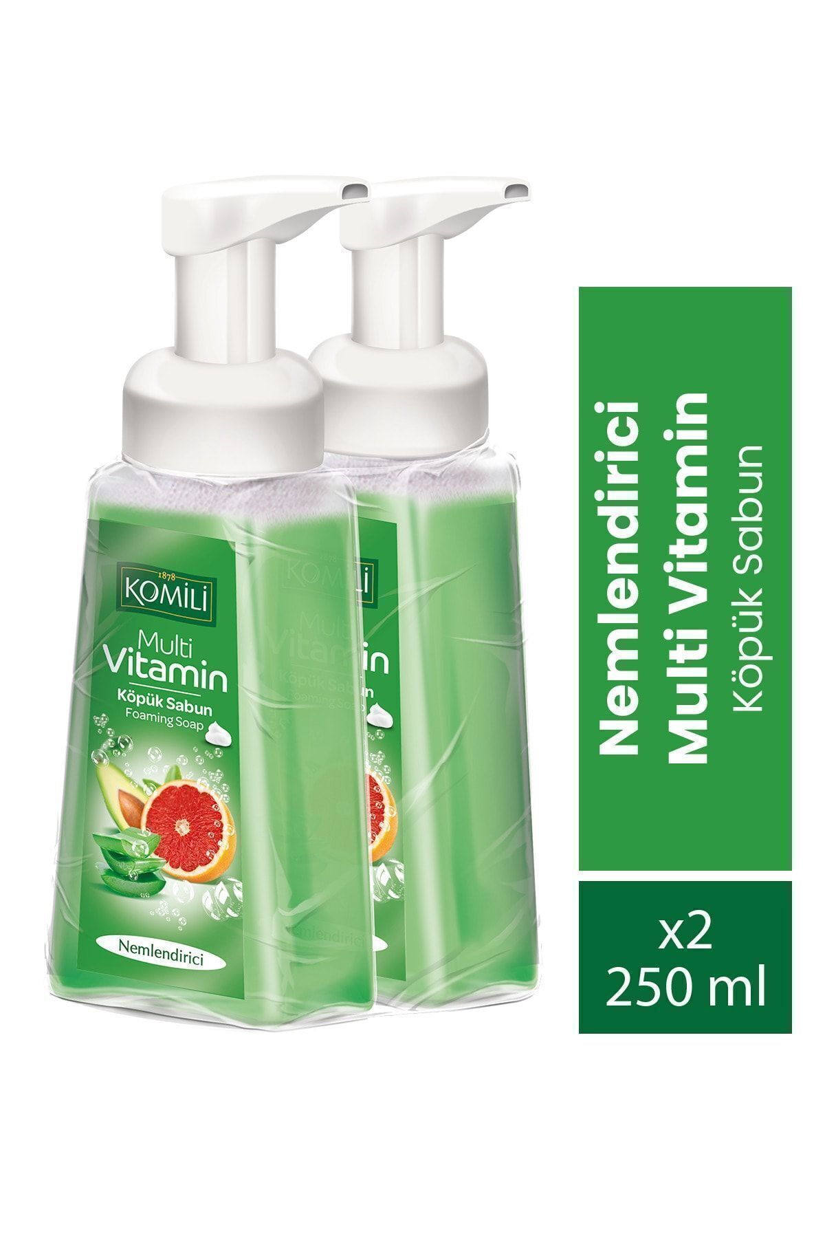 Multivitamin Köpük Sabun Nemlendirici 250 ml 1 1