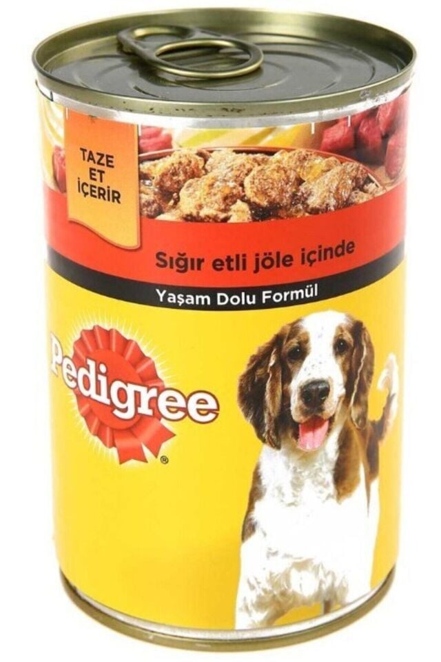 Biftekli Ciğer Karışımlı Yetişkin Köpek Konserve Yaş Maması 12 X 400 gr