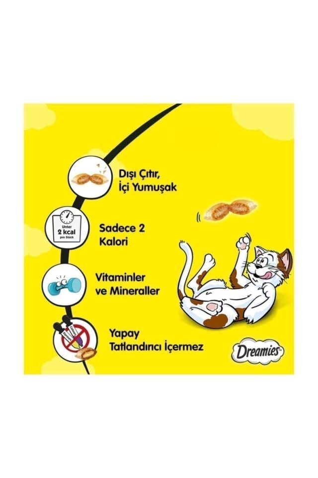 Peynirli Kedi Ödül Bisküvisi 60 G 6 Adet