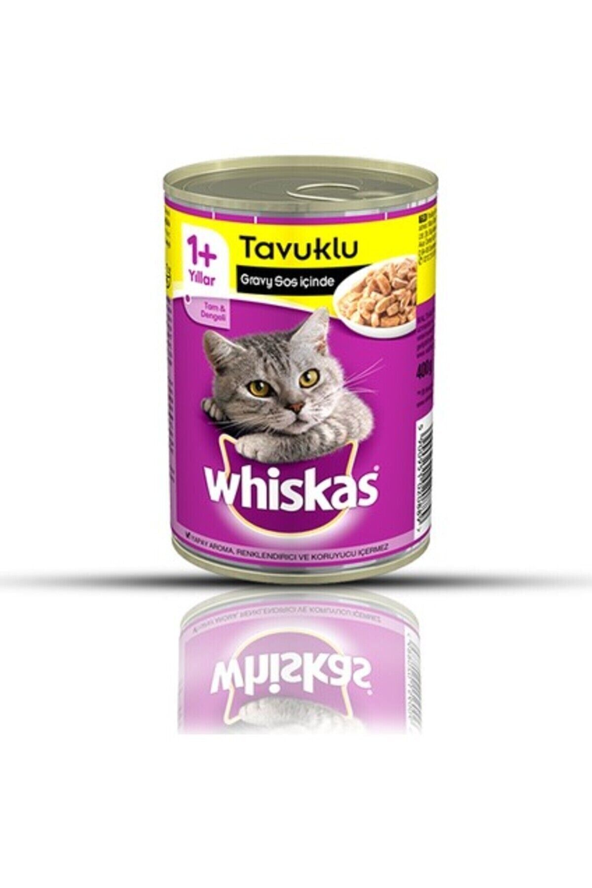 Whiskas Tavuklu Konserve Kedi Maması 400 gr X 12 Adet