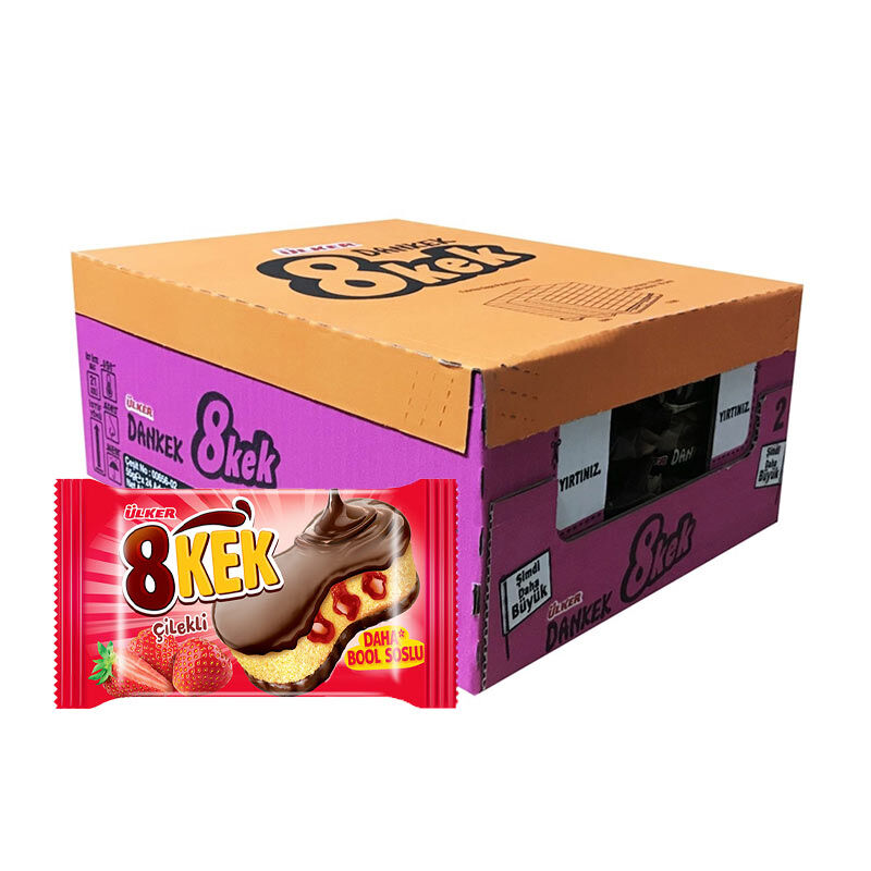 Ülker 8 Kek Çilekli 55 Gr x 24 Adet
