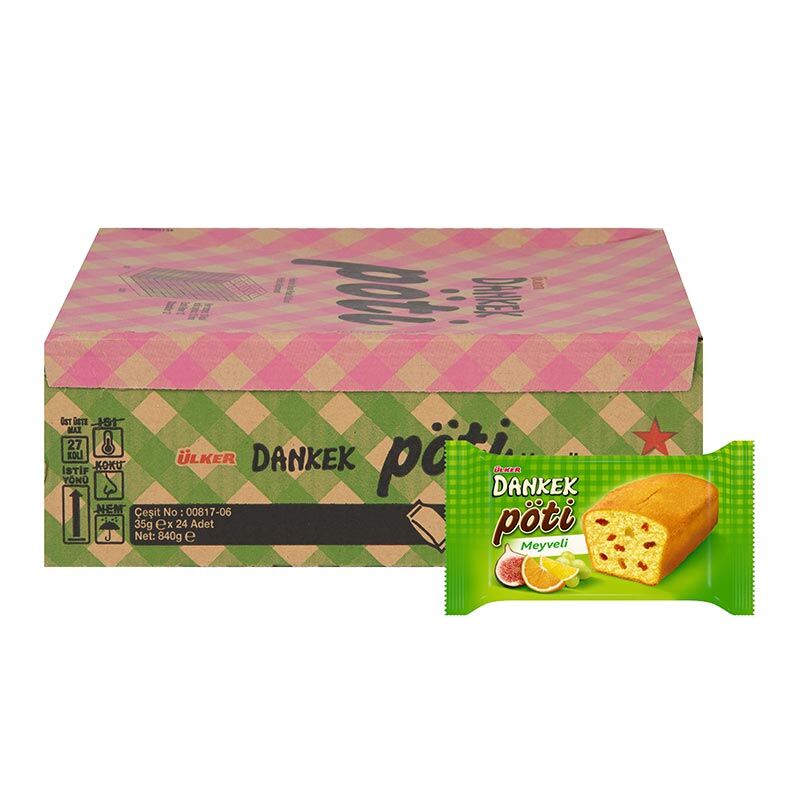 Ülker Dankek Pöti Meyveli Kek 35 Gr x 24 Adet