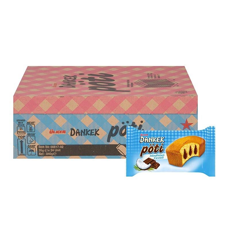Ülker Dankek Pöti Kek Hindistan Cevizli 35 Gr x 24 Adet