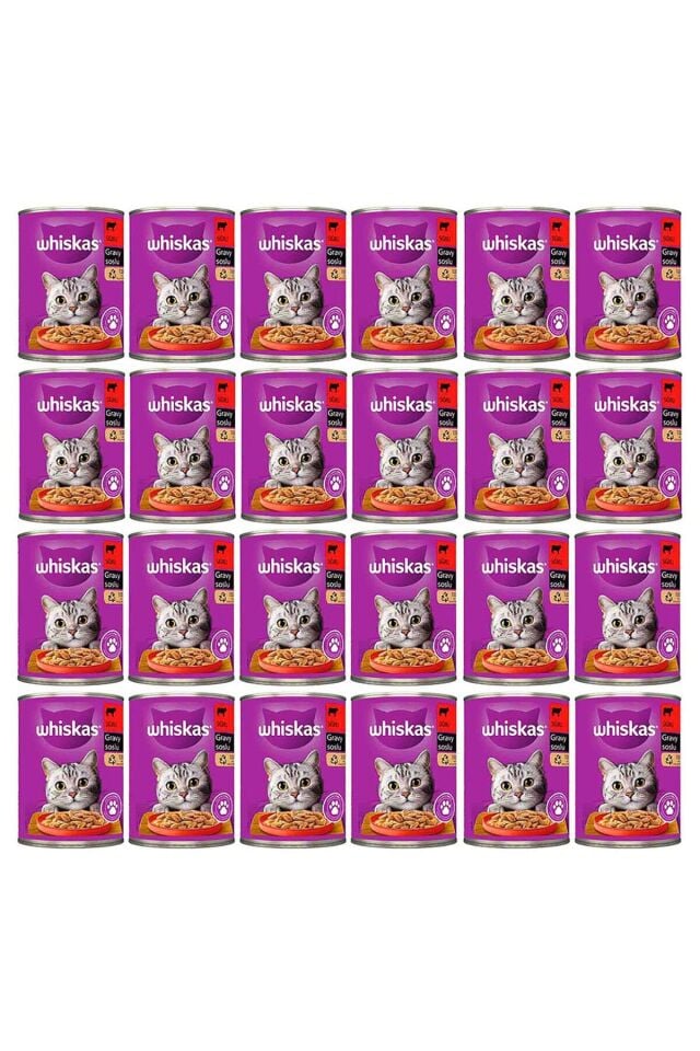 Konserve Sığırlı Kedi Mama 24 X 400 gr