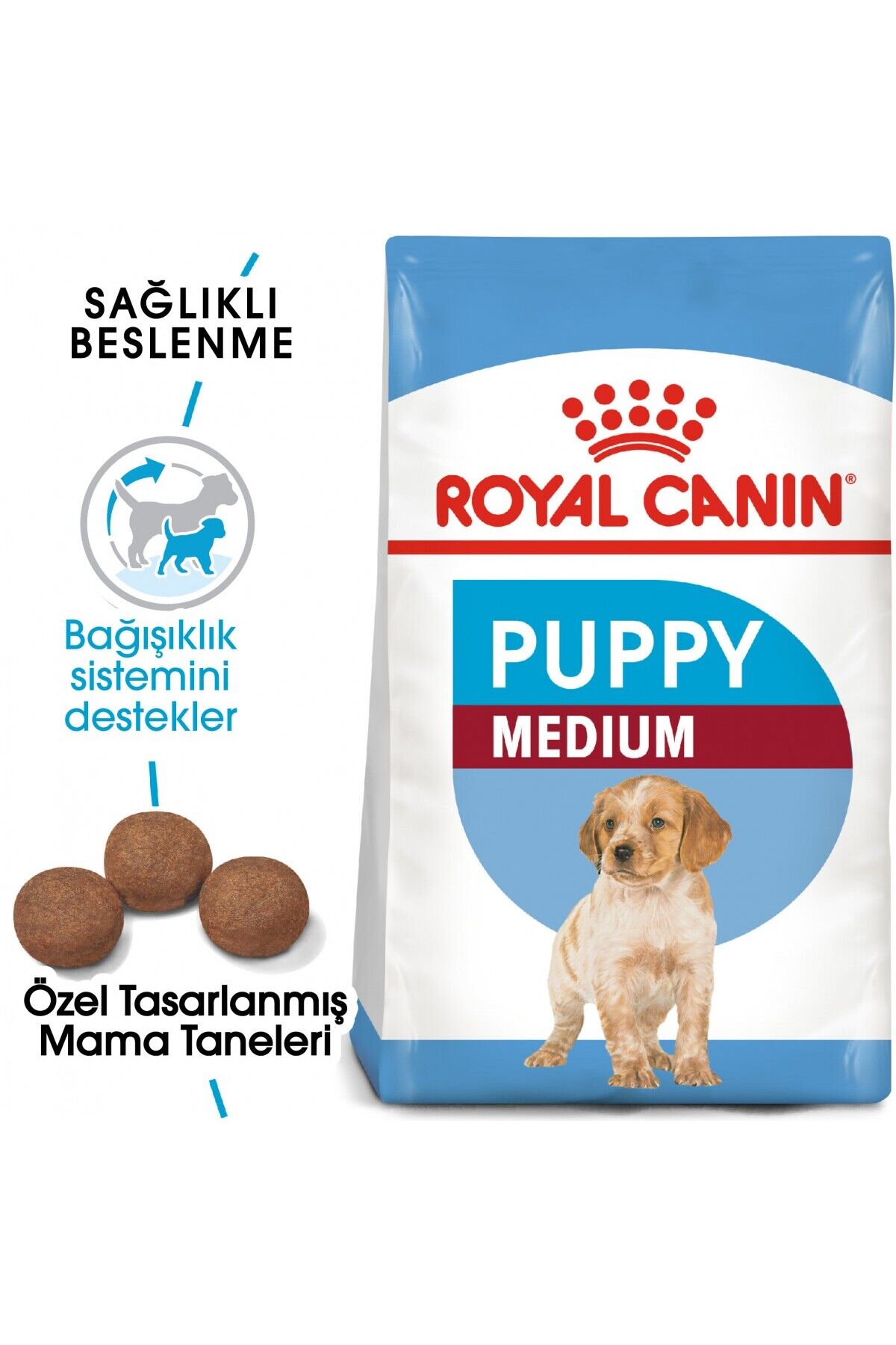 Medıum Puppy Orta Irklar Için Yavru Kuru Köpek Maması 4kg
