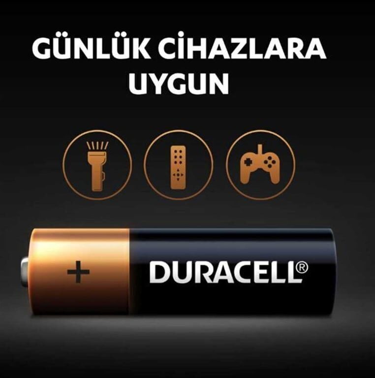 Duracell AAA Alkalin İnce Kalem Pil 20'li Kartela