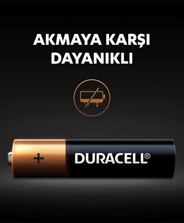 Duracell Pil Basic AAA Alkalin İnce Kalem 4'lü