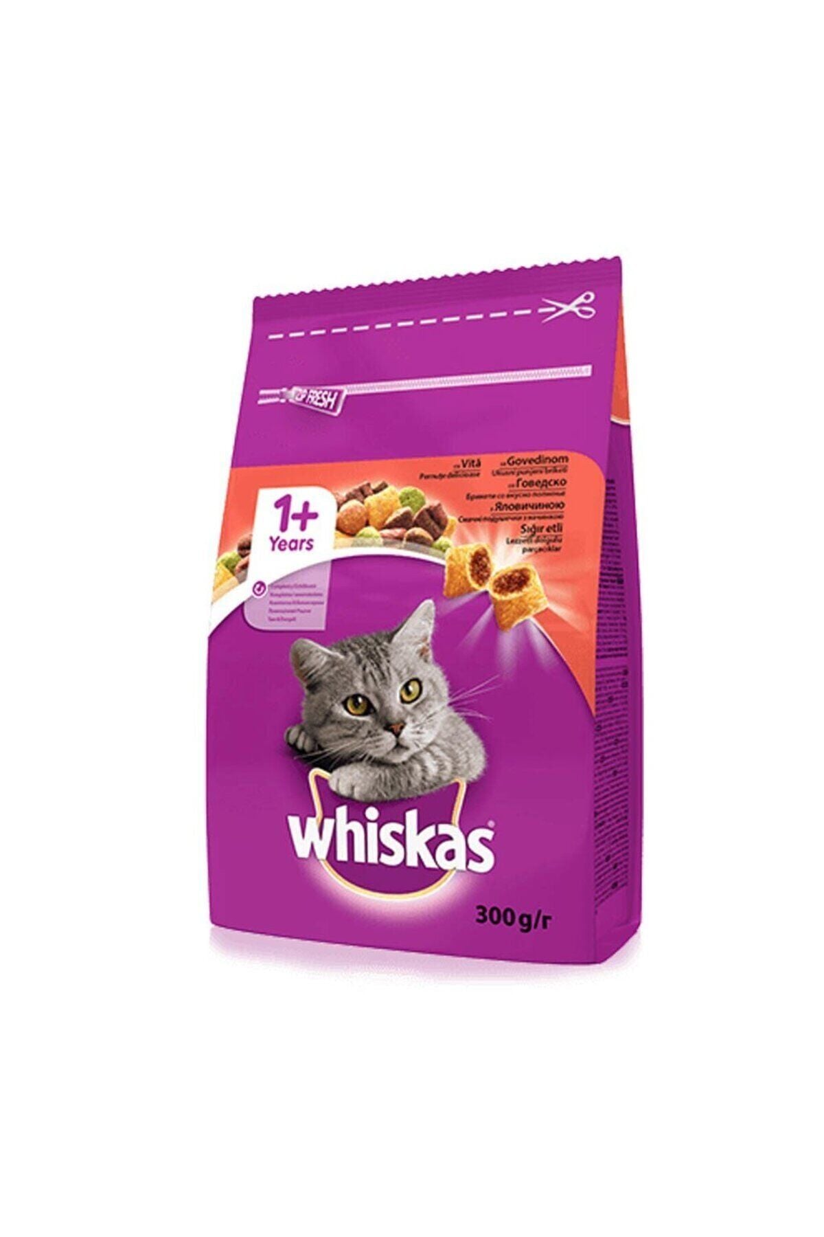Whiskas Sığır Etli Havuçlu Kedi Maması 300gr