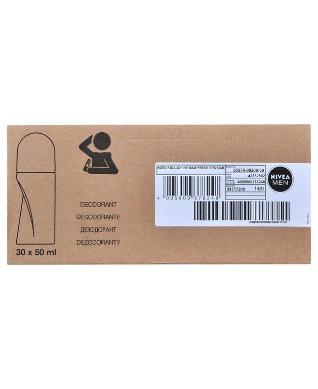 Nivea Roll On 50 ml Erkek İnvisible Black & White Fresh
