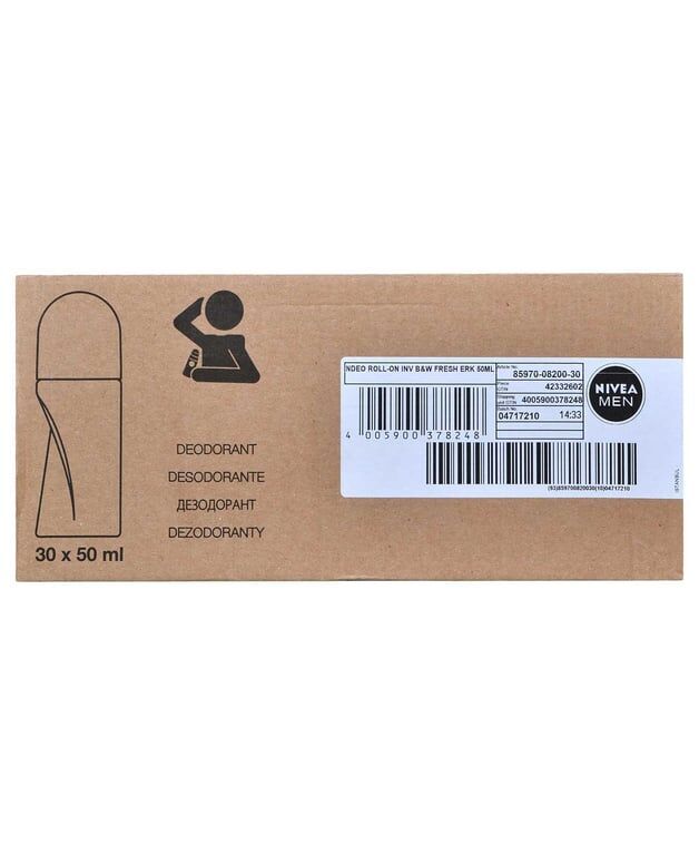 Nivea Roll On 50 ml Erkek İnvisible Black & White Fresh