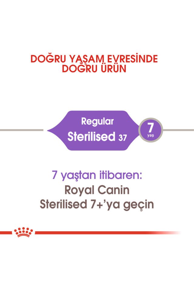 Sterilised 37 Kısırlaştırılmış Yetişkin Kedi Maması 4 Kg