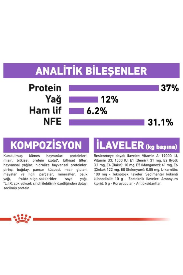Sterilised 37 Kısırlaştırılmış Yetişkin Kedi Maması 4 Kg