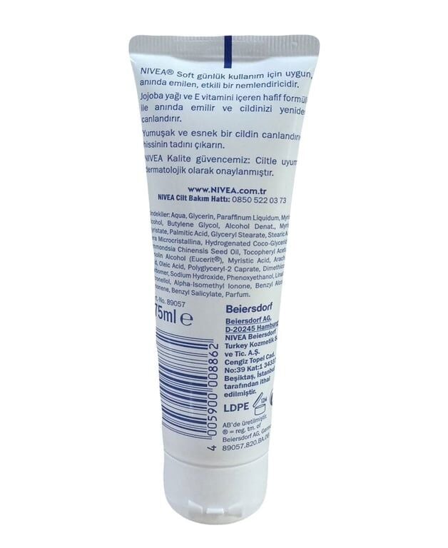 Nivea Soft Nemlendirici Krem 75 ml