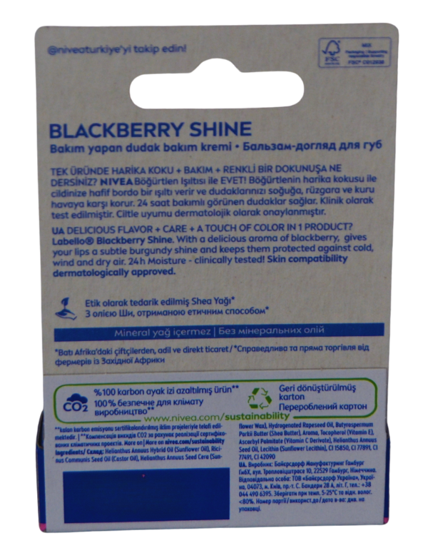 Nivea Dudak Kremi Aromalı Böğürtlen 4,8G