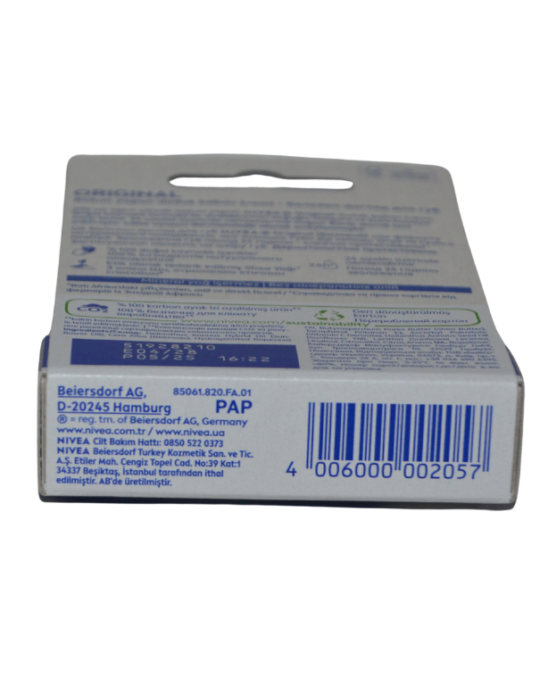 Nivea Dudak Kremi Renksiz Orıgınal 4,8G
