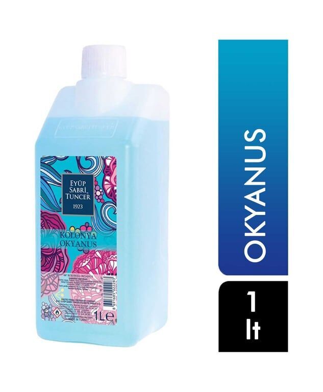 Eyüp Sabri Tuncer Kolonya 1 lt Koruma Kapaklı Pet Okyanus