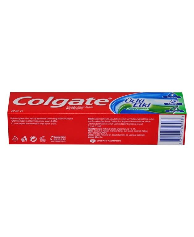 Colgate Diş Macunu 50 ml Üçlü Etki