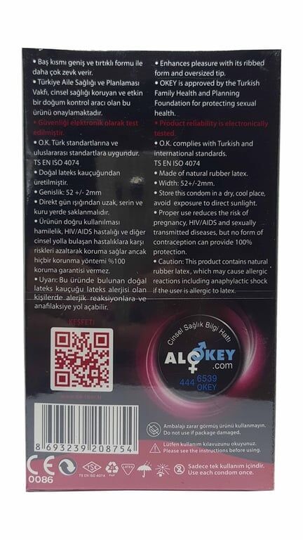 Okey Prezervatif 10'lu Çifte Haz