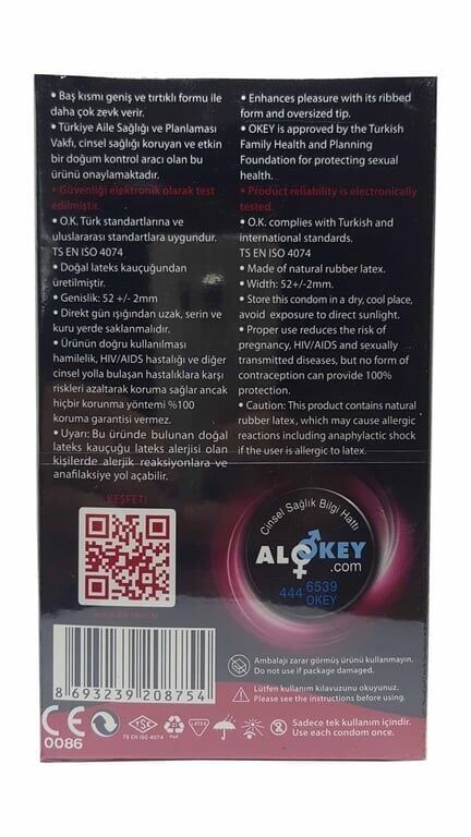 Okey Prezervatif 10'lu Çifte Haz