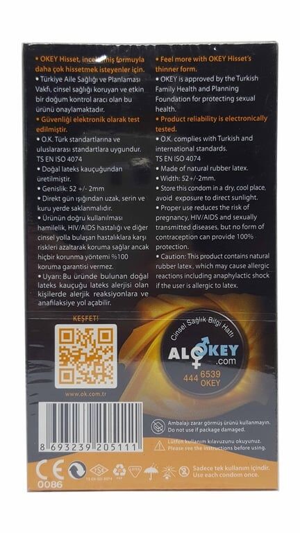 Okey Prezervatif 10'lu Hisset
