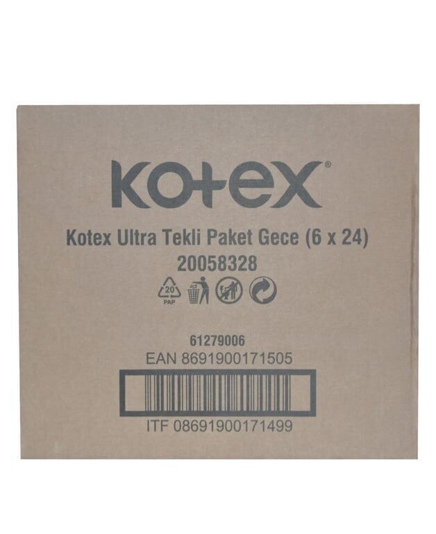 Kotex Ultra 6'lı Gece Hijyenik Ped