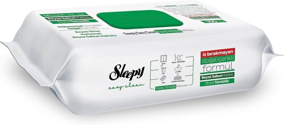 Sleepy Yüzey Temizlik Havlusu Yüzey Temizleyici 100'lü