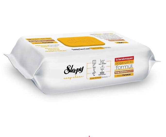 Sleepy Yüzey Temizlik Havlusu Yüzey Temizleyici 100'lü Arap Sabun Katkılı